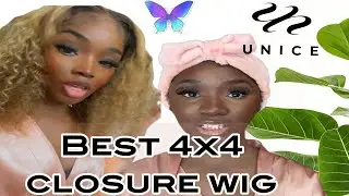 Best Highlighted Closure Wig 4x4 | Beginner ￼ Friendly Ft.Unice Hair