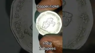 2 Rupees_150 Years of Indian Railways_Indian Coin 2003 #coins #rupees #2003 #india