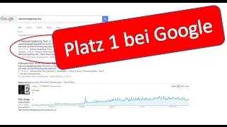 Google Platz 1 erreichen Nischenwebseite | Lars Pilawski