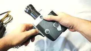 Zenit Quarz 1x8S-2 loading film and batteries on Super 8 camera Zenit Quarz 1x8S-2 TESTED WORKING