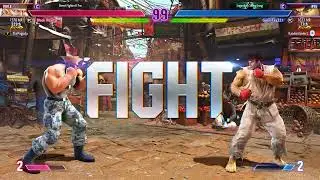 SF6 Black Heart (Guile) vs GreenTea321 (#1 Ryu) Street Fighter 6 Legend Battles