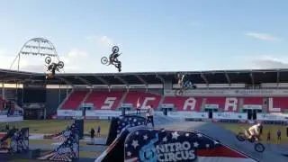 Nitro circus Llanelli. All mx bikes back flip