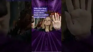 Reiki for Ears & Tinnitus. Asmr black tourmaline crystal healing #shorts