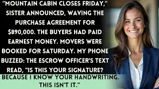 Sister Sold My Mountain Cabin For $890K — The Escrow Officer Was My College Roommate