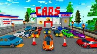 Epic Car Dealership Build in Pixel World 🏬✨ ! Party craft game 