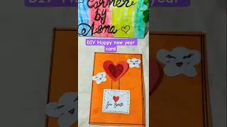 Easy DIY happy new year card🎉#art #origami #ytshorts#craft #shorts#diy