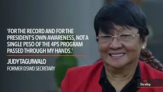 Not a single 4Ps peso passed through me &ndash; Taguiwalo