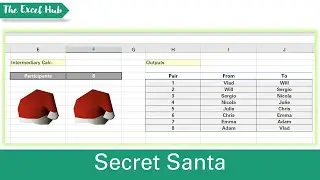 Создайте генератор тайного Санты в Excel с помощью функций СЛЧИС, ЕСЛИ и СЧЁТЗ