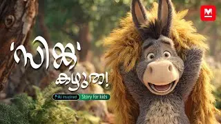 &lsquo;സിങ്ക&rsquo;കഴുത! - MKid | Lion & Donkey Story | Bedtime Story | Malayalam Story for Kids