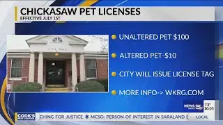 Chickasaw passes new animal control ordinance creating annual dog license fees up to $100