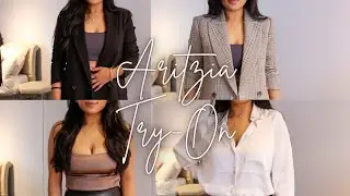 ARITZIA TRY-ON HAUL | SYNTHIA MAKEUP