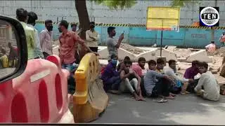 Migrant workers in 1km long queue waiting for buses in Maharashtra