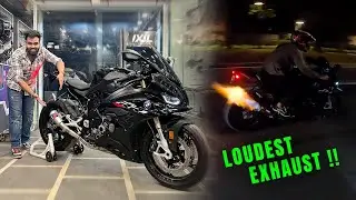 LOUD EXHAUST Lag Gya Apni BMW S1000RR Me 😳🔥!!! 2LAKH ka Kharcha