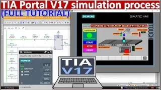 TIA Portal V17 filling liquid to bottle simulation without PLCs full tutorial