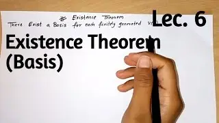 Existence Theorem || Basis|| there exist basis for finitely generated V(F)