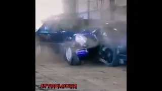 Mercedes W140 vs Bmw E38 Crash #shorts #avtoblokuz #crash
