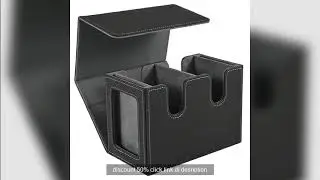 Card Deck Box with 2 Commander Display, Double Deck Box for 140+ Singl Discount 50%