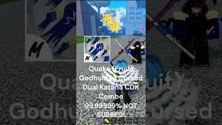 Quake Godhuman Cursed Dual Katana CDK Combo #bloxfruit #bloxfruits #roblox #shorts
