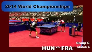 2014 WTTC Men's Team - Group C: HUN - FRA Match 4: Adam Pattantyus v Simon Gauzy