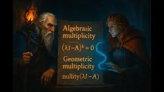 Linear Algebra II Lecture 4: Algebraic multiplicity and geometric multiplicity