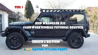 Jeep Wrangler JLU Fahrwerks Einbau Teil 1 Eibach 50-60mm Höherlegung