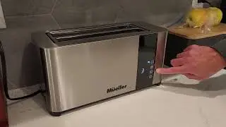 Mueller UltraToast Full Stainless Steel Toaster 4 Slice, Toast for your whole family at once