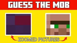 Only 1% Can Guess All These Zoomed Minecraft Mobs Correctly! 😱 #minecraft #mobs @Mr.abgt.2