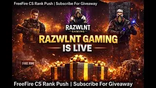 🔥 RAZWLNT GAMING LIVE &ndash; Free Fire BR Rank Push | Tamil Commentary 🎮 | Road To 500 Subscribers