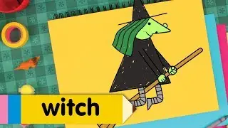 How to Draw A Witch | Simple Drawing Lesson for Kids | Step By Step