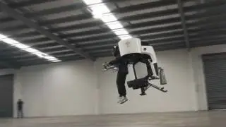 Ray flies Martin Jetpack for a VIP