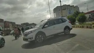 heavy traffic jam at native jetty bridge karachi