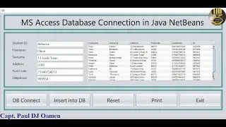 How to Create MS Access Database Connection in Java NetBeans- Full Tutorial
