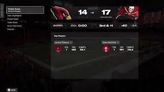 Cardinals vs Bucs Week 13 Madden 26 Simulation