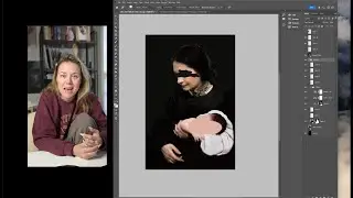 За кулисами — редактирование эталонного фото.