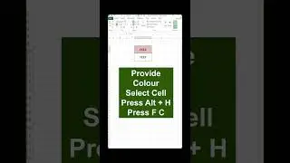 Best Excel Tricks & Tips No 145 Color To The Cell & Text #exceltips #exceltricks #msoffice