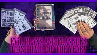 Warning: My Planner&rsquo;s Evil & My Stickers Are Wickedly CUTE! NEW A6 Planners Witchy Goth Style 🔮🖤