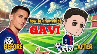 how to draw GAVI chibi art style speed art