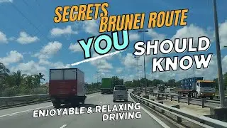 BRUNEI ROUTE. Tutong to Seria Road Scenery. Enjoyable and relaxing