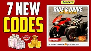 UPDATE✨NEW! ROBLOX RIDE AND DRIVE SIMULATOR CODES 2025!! | BE QUICKLY | PART 206