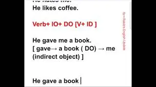 Direct object vs Indirect Object এর বিস্তারিত.....