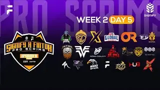[HINDI] FINTOXxSIGNIFY PRO BGMI SCRIMS WEEK 2 DAY 5 | BGMI LIVE | BGMI UNBAN FT.GODL SOUL XSPARK OR