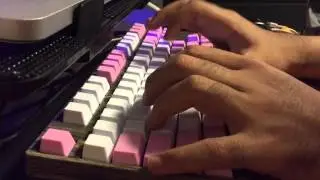 CM Novatouch, Topre 45g, Ducky Thick PBT caps typing test