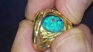 C.1910 Tiffany  & Co. Black Opal Ring