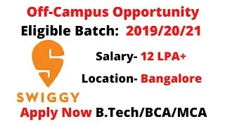off campus placement for 2021 batch | off campus drive 2020