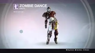 DESTINY: FEMALE EXO TITAN dancing the NEW ZOMBIE DANCE EMOTE!