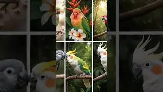 6 adet papağan