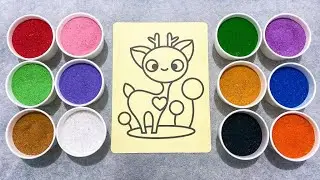 Sand Painting Animal - Deer