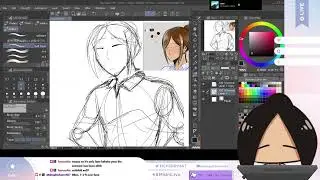 [No MIC] Doodling while watching Demon Slayer | doodles | !lurk !discord