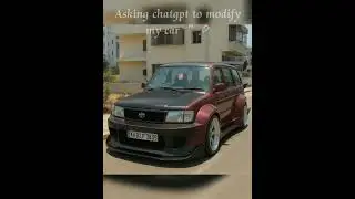 Asked ChatGPT to add AR widebody kit to this car (Toyota Qualis💥)