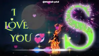 S 💞 Love Letter Status | Romantic Hindi Song Name Art Video 🥀#SLoveStatus #HindiSong #artNameArt